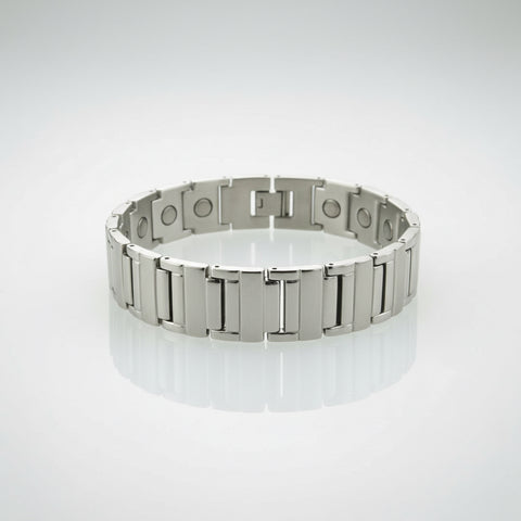 Pulsera magnética de titanio Rolex de plata