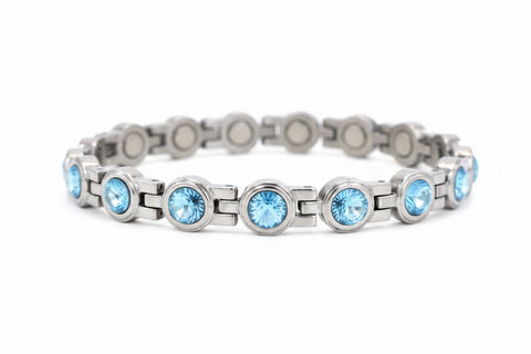 Aqua Crystal CZ in Silver