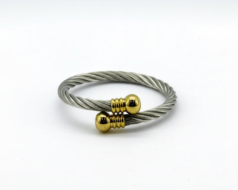 All SS Wire and Gold Ball Ropei