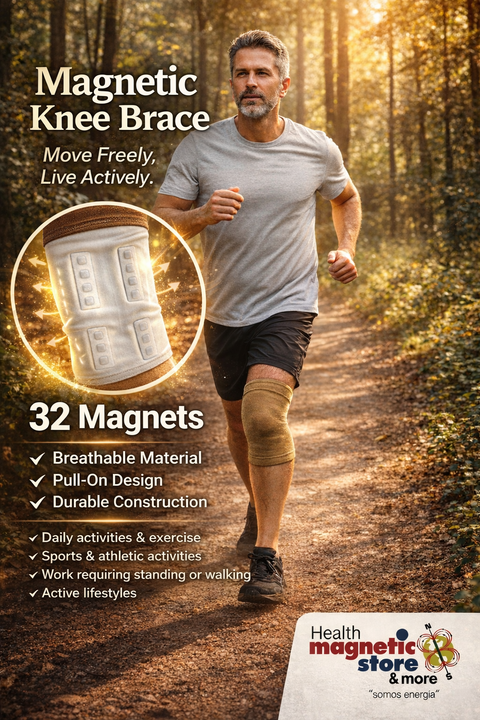 Manchon de soutien magnétique pour genouillère - 32 aimants