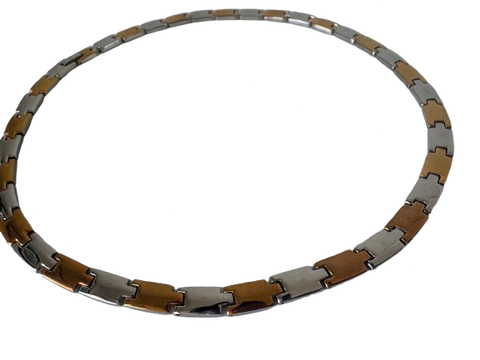 Collier Slinky en or et argent