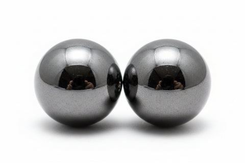 Hematite Round Earrings