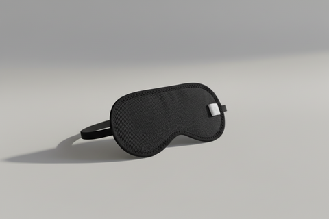 Premium magnetic eye sleep mask on a light gray background