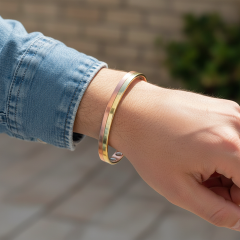Copper 2 Tone Cuff - Casual Lifestyle