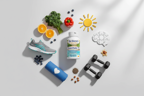 Essentials 75 bottle with daily life activities