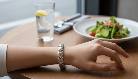 Heart-Shaped Bracelet at Lunch