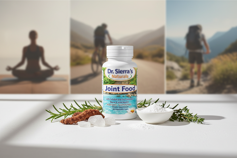 Joint Food with ingredients and active lifestyle