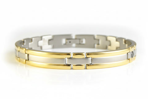Slim Gold Rim w/ Silver In Bracelet