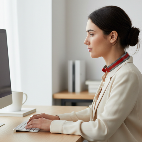 Magnetic Neck Support Band - Slim Side View