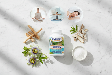 RELAX-S with ingredients and peaceful lifestyle