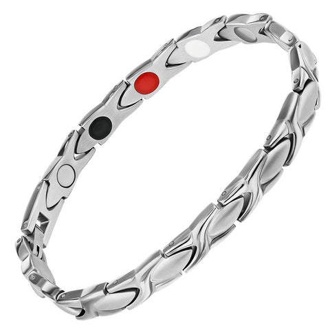 XO All Siver 4 in 1 Ions Bracelet