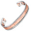 Silver & Copper Hammered Cuff