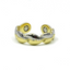Leaf Shiny 2 Tone Ring
