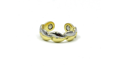 Leaf Shiny 2 Tone Ring