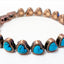 Copper Turquoise Hearts