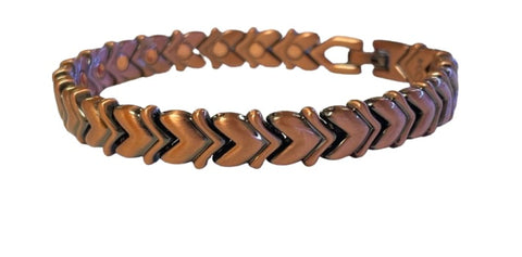 Copper Heart V Bracelet