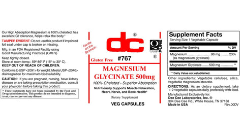 Magnesium Glycinate 500MG