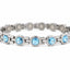 Aqua Crystal CZ in Silver
