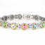 Aurora CZ in Silver with Gold Rim