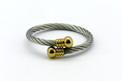 All SS Wire and Gold Ball Ropei