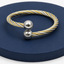Bracelet en corde magnétique – Bicolore et argent