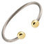 Cuff 2 Tone Magnetic Bracelet- All Stainless