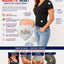 Advertisement for Dr. Sierra Magnets Magnetic Heart therapy magnet with a woman wearing it on her chest.