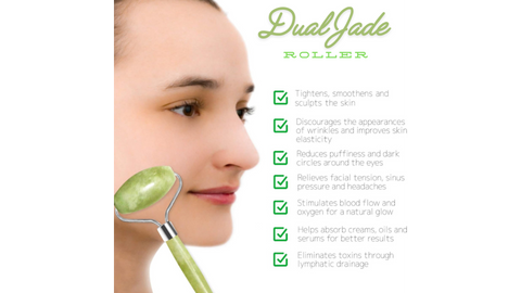 Dual Jade Stone Massage Roller