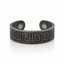 ring dark grey ring with magnet each end
