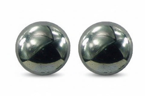 Boucles d'oreilles rondes en hématite