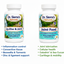  Dr. Sierra's Naturals dietary supplements, Lig-Disc & Joint and Joint Food, displayed side-by-side with bullet points of benefits in blue and green text below each bottle on a white background.