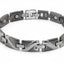Silver/SH Swirl Wide SS Magnetic Bracelet