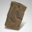 A single tan woven fabric sleeve or pouch shown alone on a light gray studio background.