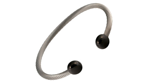 All Stainless CUFF Black End
