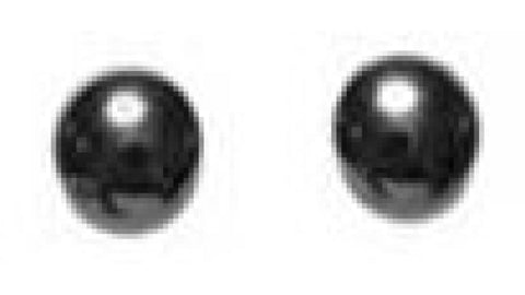 Hematite Round Earrings