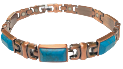 Copper Turquoise Squares