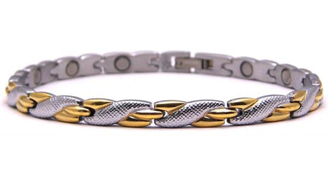 Rope Twist Silver Gold Titanium