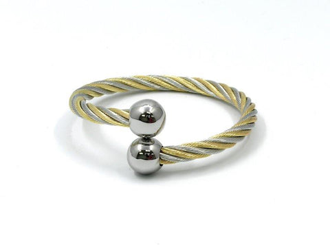Ropei SS 2 Tone Wire Silver Brass Ball