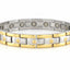 Screwhead Magnetic Bracelet - Gold Rim & Silver