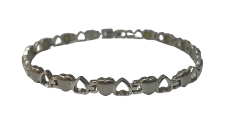 Silver Heart Anklet