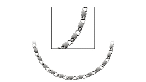 Silver Heart Magnetic Necklace