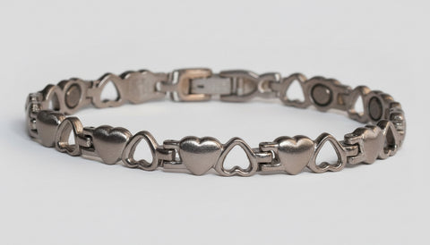Conjunto B-NL de corazón de plata