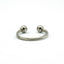 Silver cable bracelet on a white background