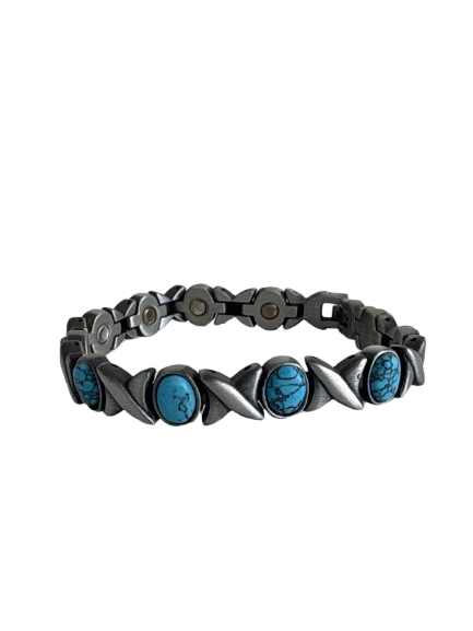 Brushed Silver X Turquoise 0