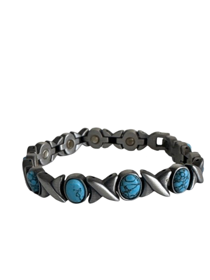 Brushed Silver X Turquoise 0