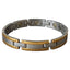 Slim 2 Tone Gold Rim Silver In Bracelet