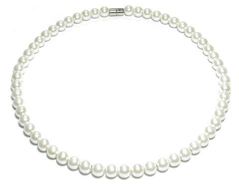 Pearl Necklace 8mm Magnetic Ends