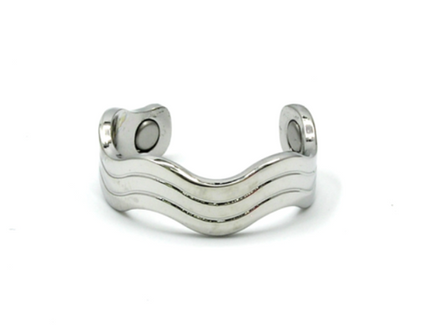 Anillo de plata con ondas