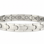 Arch Link Magnetic Bracelet - All Silver Clean