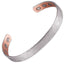 Copper Silver Hammered Cuff